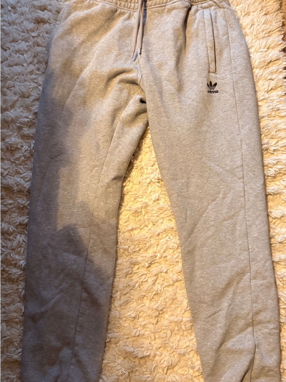 Adidas Grey Trefoil Jogger Bottoms